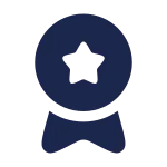 Medal Ribbon Star SVG Icon